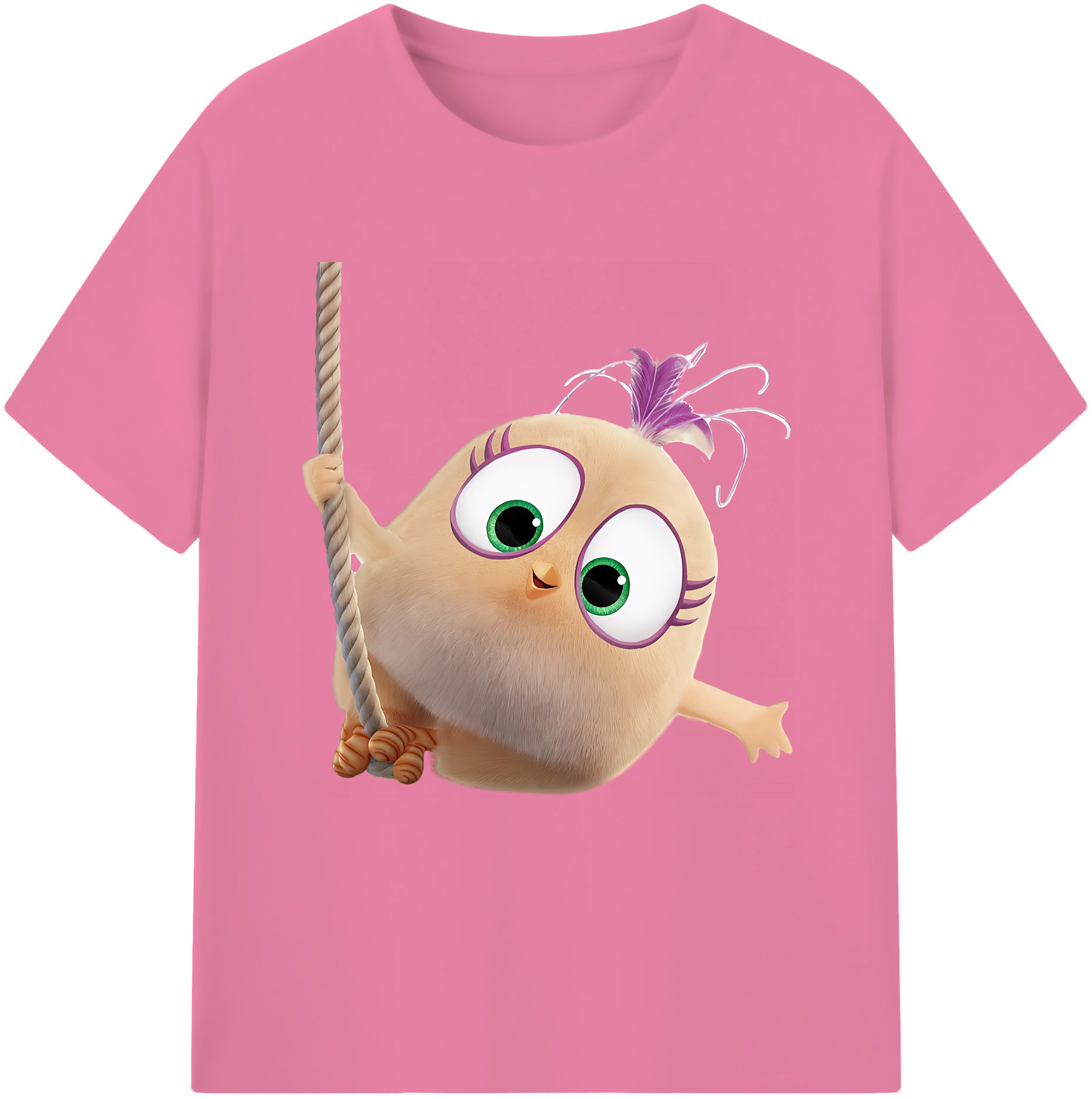 （画像用） Angry Birds アングリーバード 綿100％半袖Tシャツ（フロントプリント）
